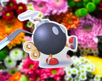 Marscherande Bob-Omb - Super Mario Bros. - Kawaii-klistermärke