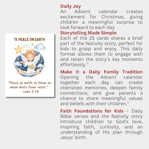 Advent Calendar Cards Christmas Nativity Story for Kids, Teens and ...