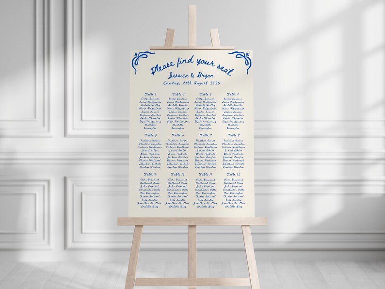 Editable Wedding Seating Chart Sign Template Canva Hand Drawn Whimsical Minimalist Doodle Seating Chart Board For Wedding Guest Table Number