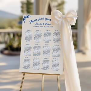 Editable Wedding Seating Chart Sign Template Canva Hand Drawn Whimsical Minimalist Doodle Seating Chart Board For Wedding Guest Table Number