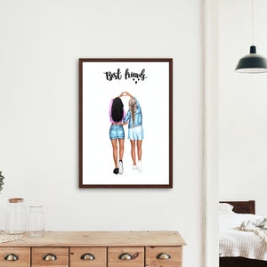 best friend | best friend | A3 poster | POSTER A4 | FRIEND | GIRLFRIEND |