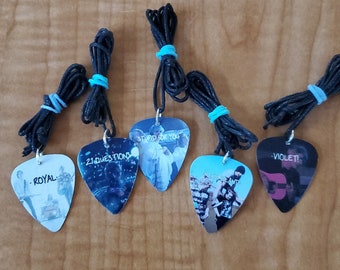 Waterparks Music Video Guitar Pick Necklace/Earrings