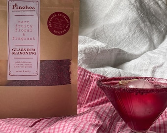 Rose, Hibiscus & Sumac Glass Rim Seasoning