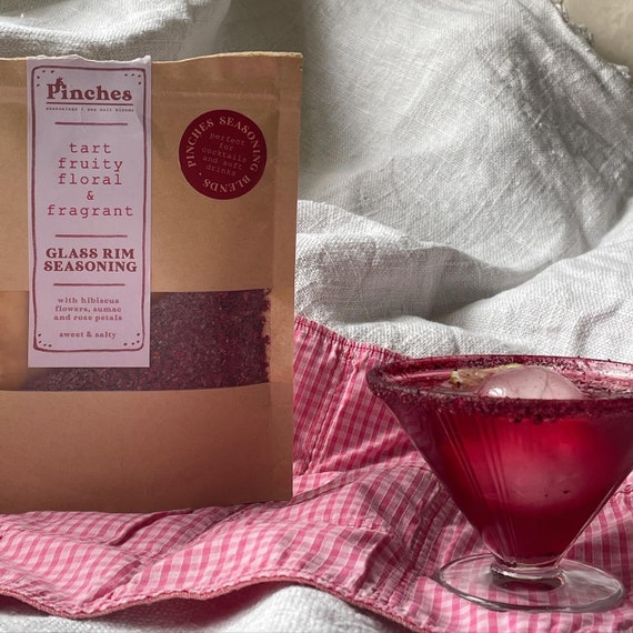 Rose, Hibiscus & Sumac Glass Rim Seasoning