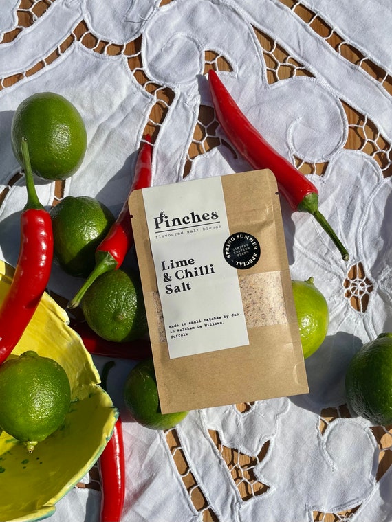 Lime & Chilli Salt Pouch -  blended in small batches in Suffolk