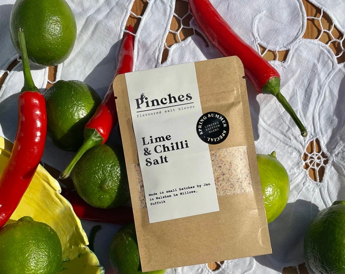 Lime & Chilli Salt Pouch -  blended in small batches in Suffolk