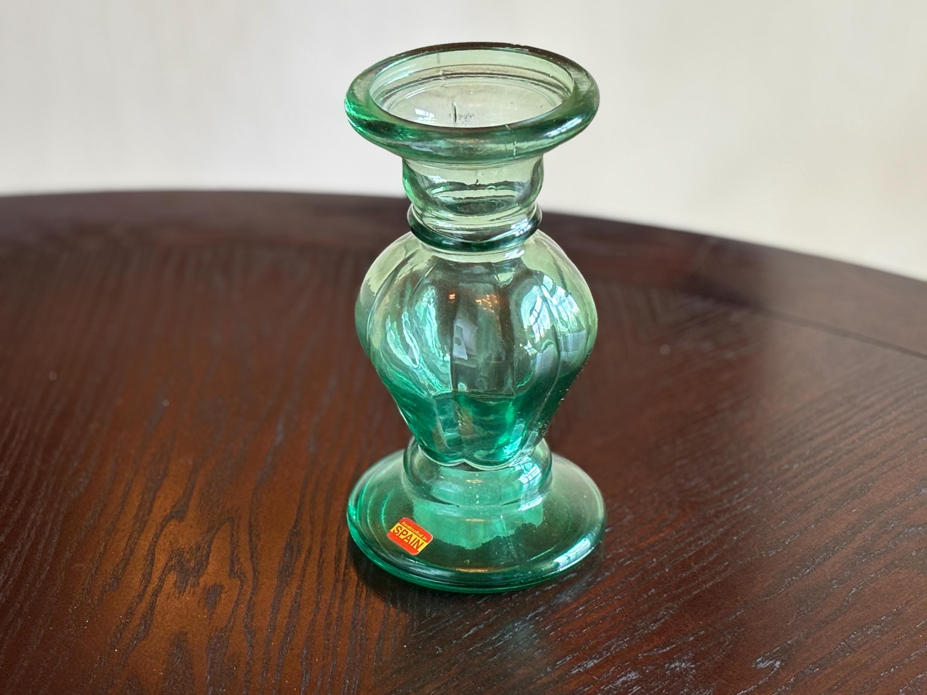 Spanish Recycled Glass Vase - Etsy