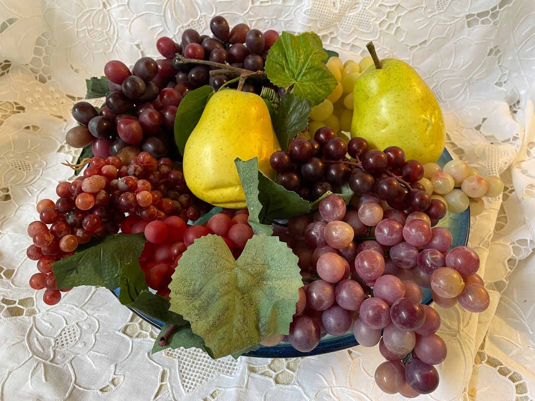 Vintage Faux Grapes Fake Fruit Etsy