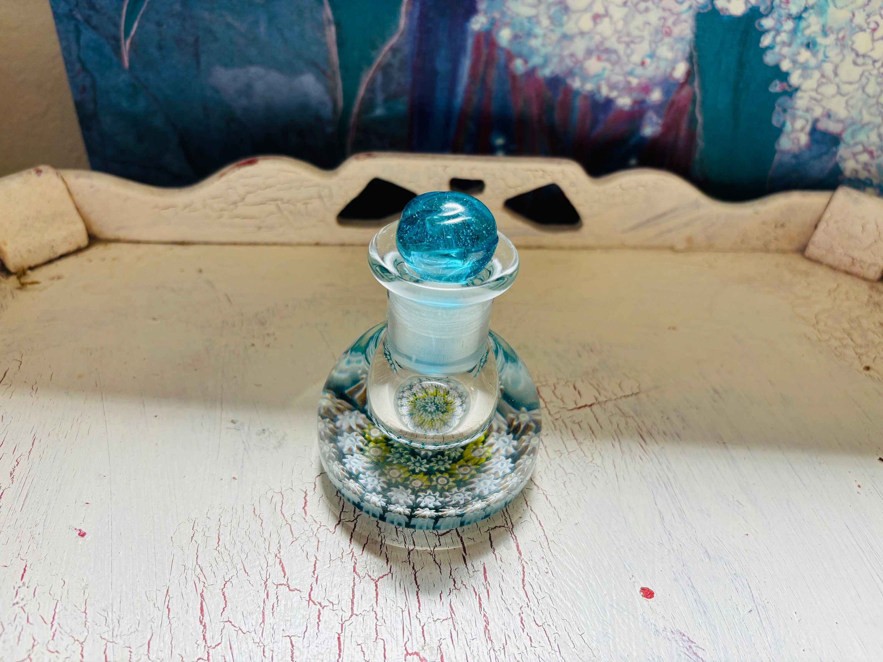 Perthshire Glass, Crieff Scotland Vintage Millefiori Perfume Scent