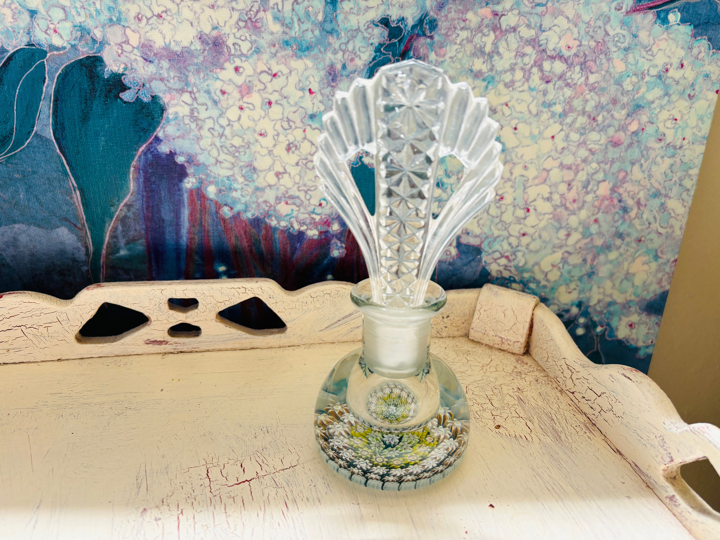 Perthshire Glass, Crieff Scotland Vintage Millefiori Perfume Scent