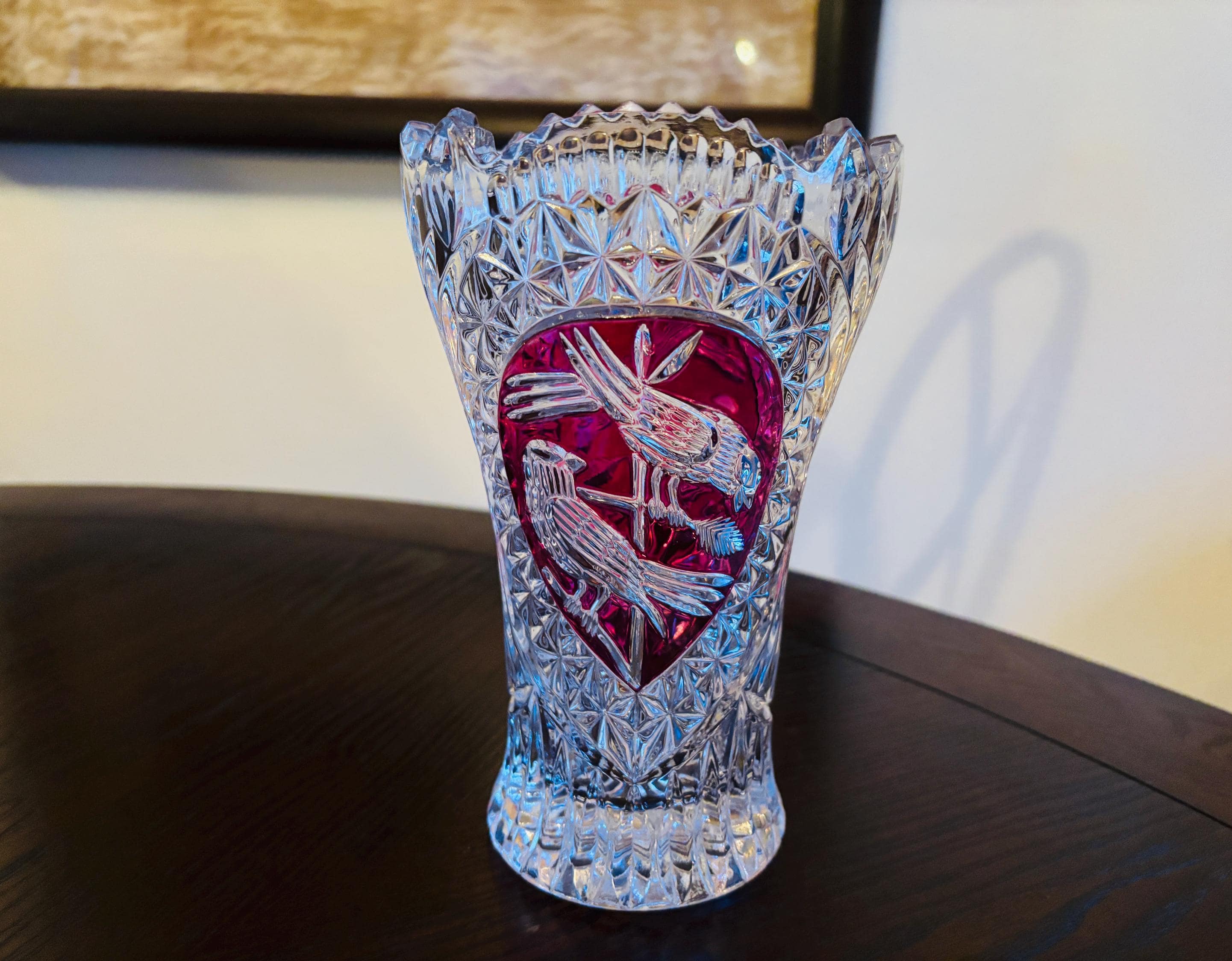 Hofbauer German Red Bird Crystal - Etsy