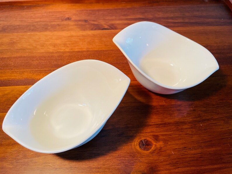 Sam & Squito Teardrop Sauce Serving Dishes Strengthened Bone Etsy