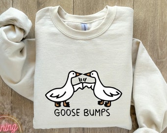 Goose Bump Sweatshirt, Friends Duck Sweatshirt, Funny Duck Hoodie, Funny Goose Sweater, Preppy Clothes Shirt, Goose Sweatshirt
