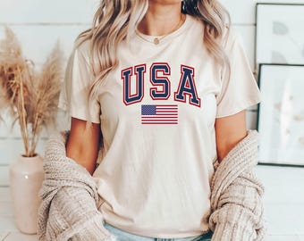 USA Flag Shirt, 4th of July Shirt, Patriotic Graphic Tee, American TShirt, Fourth Of July Shirt, USA Tshirt, Mens USA Shirt