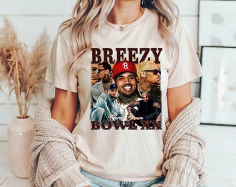 Chris Brown Breezy Bowl XX T-Shirt, Chris Brown Album Shirt, Chris Brown Fan Gift, Chris Brown Merch