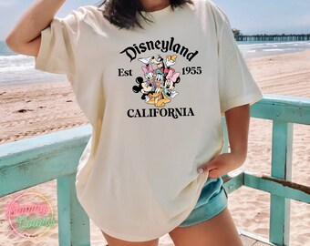 Vintage Disneyland Est. 1955 Shirt, Mickey and Friends Shirt, Mickey Mouse Shirt, Disney World Shirt, Disney Shirts, Mickey Mouse Shirt