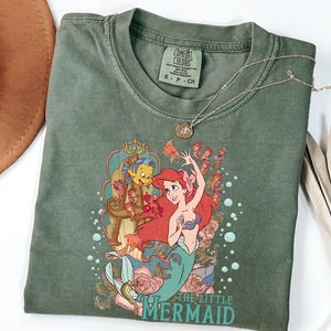 Comfort Colors® The Little Mermaid Shirt, Disney T-shirt, Women&#39;s Little Mermaid Ariel Shirt, Ariel Mermaid Shirt, Disney Ariel Shirt