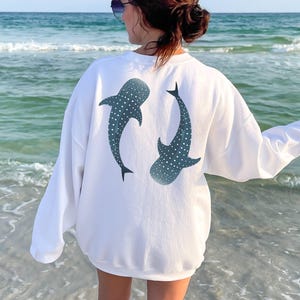 Whale Shark Hoodie, Coconut Girl Sweatshirt, Ocean Beach Sweatshirt, Ocean Inspired Style, Ocean Animal Hoodie, Shark Hoodie, Beachy Hoodies