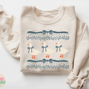 Vintage Original 1980s Blue Ribbon Goose Sweatshirt, Silly Goose Sweatshirt, Duck Sweatshirt, Ugly Clothes Shirt, Goose Sweatshirt