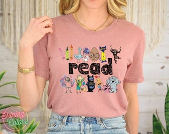 Read Children's Books Teacher T-Shirt, Teacher Life Shirt, Teacher Shirt, Kindergarten Shirt Gift For Teacher, Gift For Teacher, Idea Gift