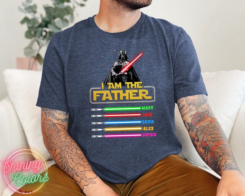 Custom I Am Their Father Shirt, Dad Shirt With Kids Names, Father's Day ...