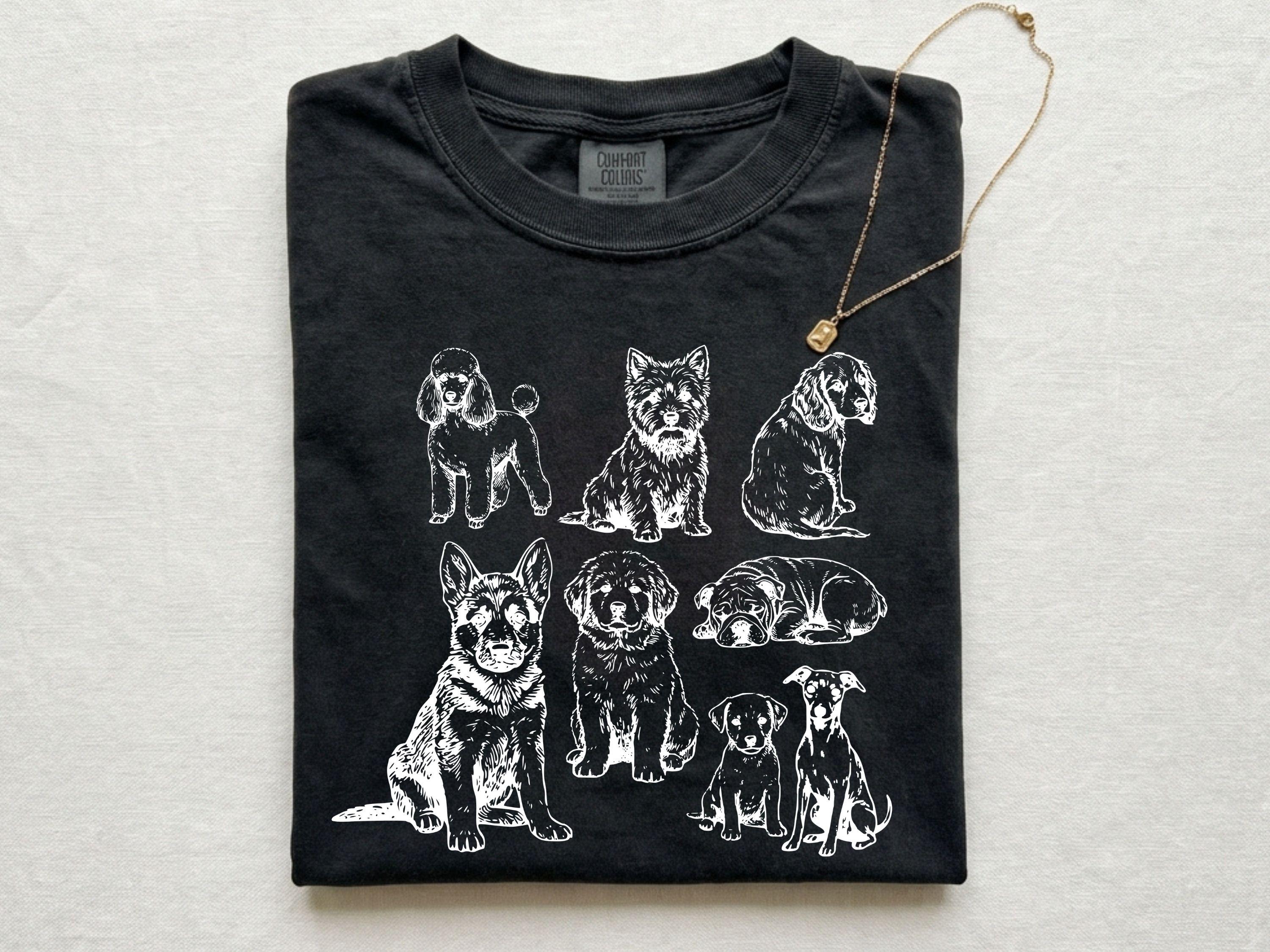 Comfort Colors® Dogs 90s Vintage Tattoo Style Tshirt, Retro Y2k Dog ...