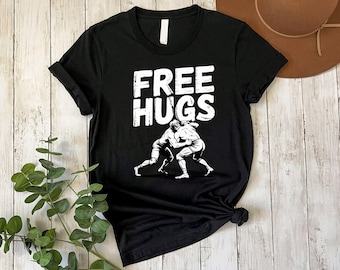 Free Hugs Wrestling Shirt, Funny Gift Tee