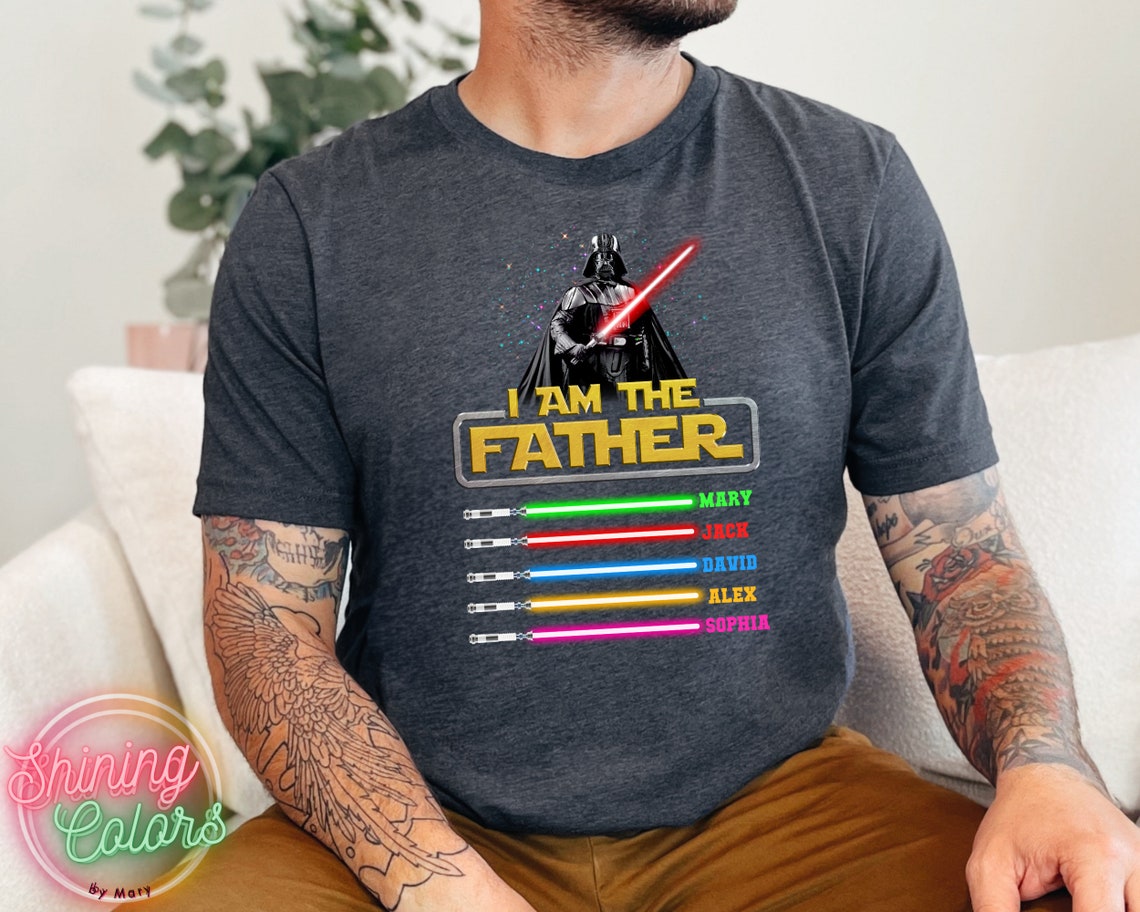 Custom I Am Their Father Shirt, Dad Shirt With Kids Names, Father's Day ...