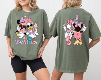 Comfort Colors® Minnie and Daisy Besties Shirt, Disney Best Friends T-Shirt, WDW Girls Trip Tee, Disney Besties Shirt, Disney Girls T-Shirt