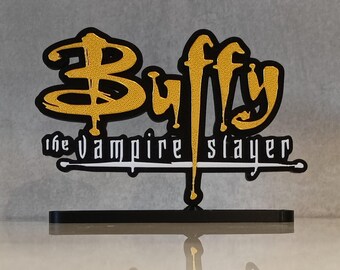 Buffy The Vampire Slayer 3D Printed Vintage TV Show Shelf Display Logo