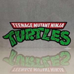Teenage Mutant Hero Ninja Turtles 3D Printed Display Shelf Logo TMNT TMHT