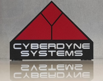 The Terminator (1984) Cyberdyne Systems 3D Printed Shelf Display Logo