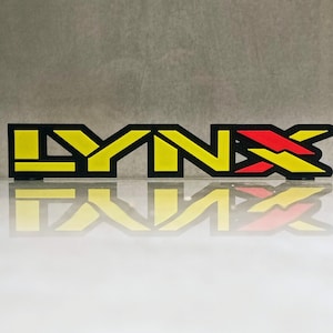 Atari Lynx Handheld 3D Printed Shelf Display Logo