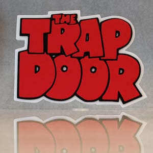 The Trap Door Cartoon TV Series 3D Printed Shelf Display Logo