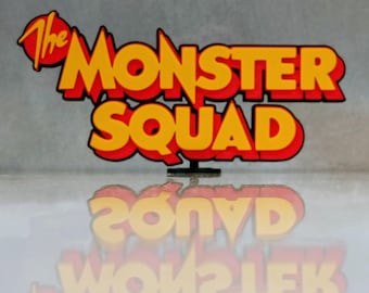The Monster Squad (1987) 3D Printed Shelf Display Logo, Vintage 1980s Cult Horror