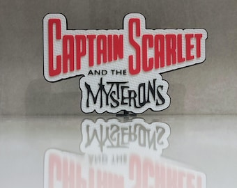 Captain Scarlet and the Mysterons Logo Sign, Gerry Anderson TV Series 3D Printed Display
