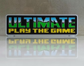 Ultimate Play The Game 3D Printed Vintage ZX Spectrum Retro Display Logo Commodore 64