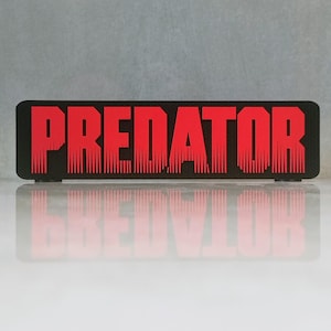 Predator (1987) 3D Printed Shelf Display Logo
