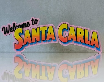 The Lost Boys (1987) Welcome To Santa Carla Logo, Horror Movie Prop Replica