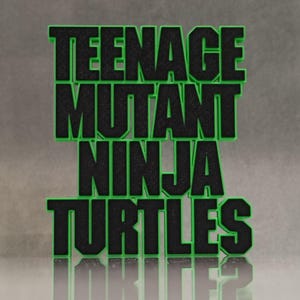 Teenage Mutant Ninja Turtles The Movie (1990) 3D Printed Shelf Display Logo TMNT