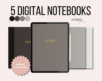DIGITAL NOTEBOOK | GoodNotes Notebook | Ipad Notebook | Hyperlinked Notebook | Digital Planner | Student Notebook | Notebook Journal | 2025
