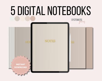 DIGITAL NOTEBOOK | GoodNotes Notebook | Ipad Notebook | Hyperlinked Notebook | Digital Planner | Student Notebook | Notebook Journal | 2025