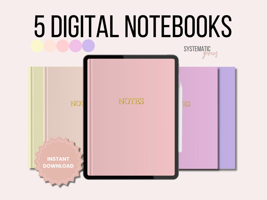 DIGITAL NOTEBOOK | Goodnotes Notebook | iPad Notebook | Hyperlinked ...