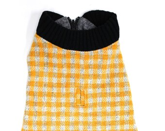 Harris Tweed Pet Waistcoat (Yellow/Charcoal)