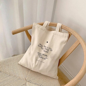 Oscar Wilde Quote Canvas Tote Bag: Literary Gift