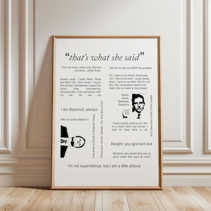 The Office Quotes Digital Print, The Office Poster, Aesthetic poster, the office fans, Dunder Mifflin wall art, the office funny quotes