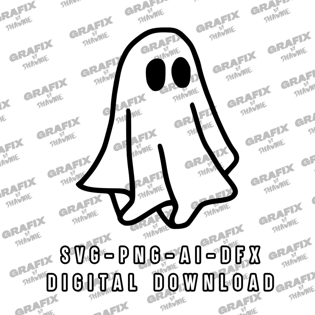 Ghost Decal, Sticker Decals, SVG, PNG, JPG Etsy