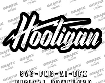 Hooligan Decal, Sticker Decals, SVG, PNG, JPG