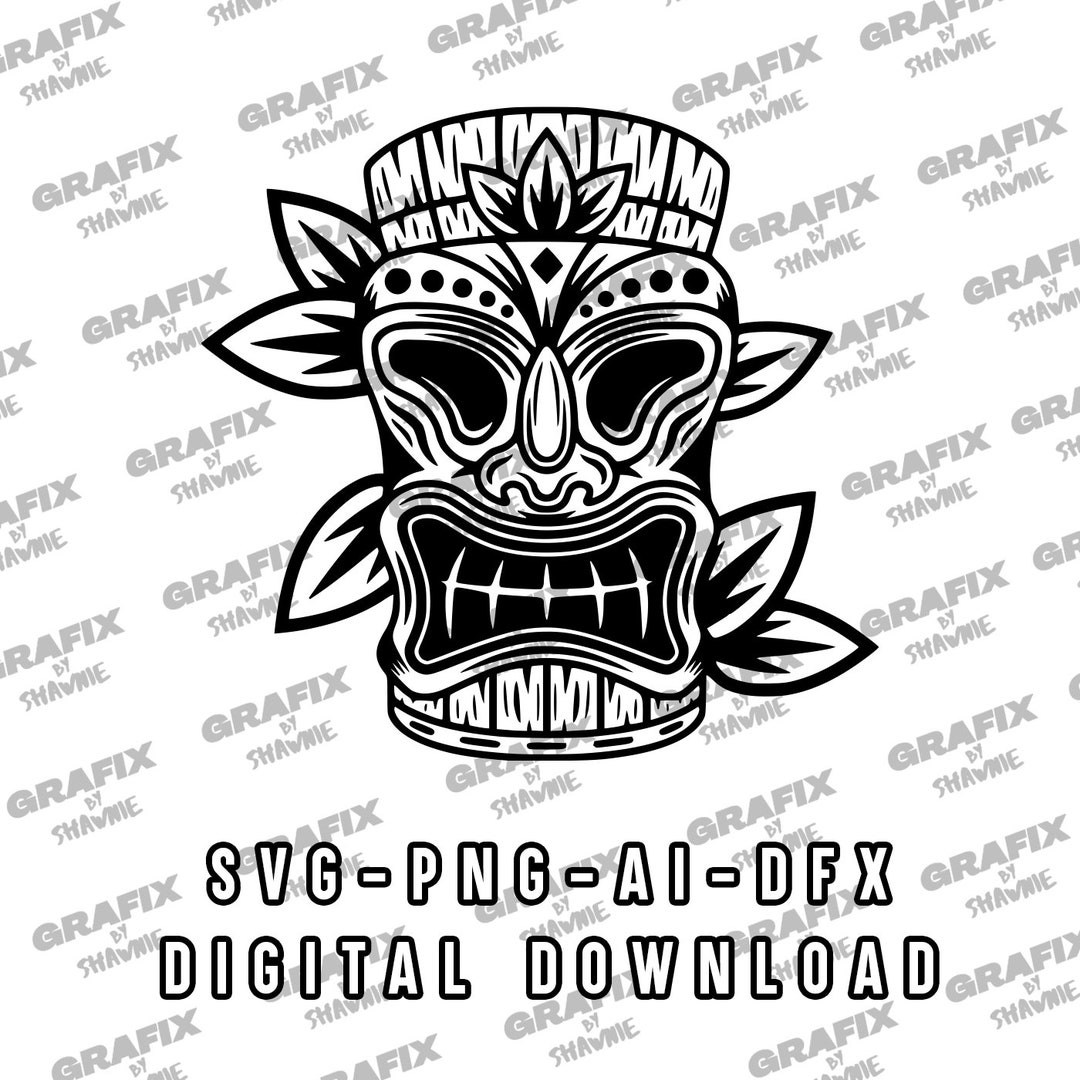 Tiki Decal, Sticker Decals, SVG, PNG, JPG - Etsy Australia