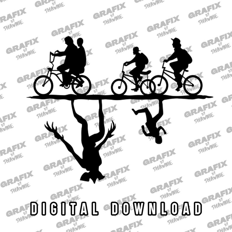 Stranger Things Decal Sticker Decals SVG PNG JPG Etsy